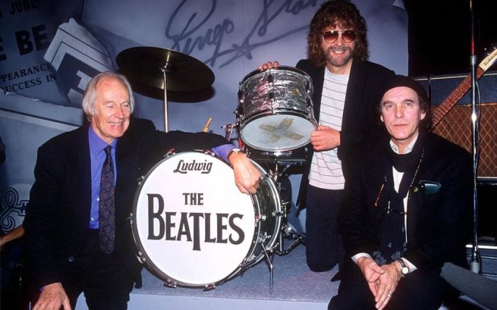 George Martin, Jeff Lynne & Neil Aspinall