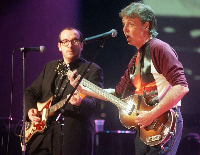 Paul McCartney and Elvis Costello Paul McCartney and Elvis Costello